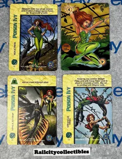 1996 Overpower Collectible Card Game - DC Expansion Set Poison Ivy Lot of 4 - Image 1