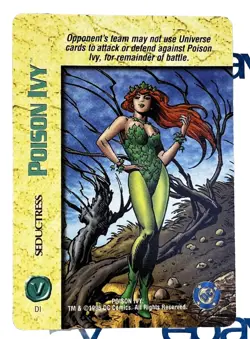 1996 Overpower Collectible Card Game - DC Expansion Set Poison Ivy Lot of 4 - Image 2