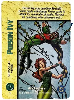 1996 Overpower Collectible Card Game - DC Expansion Set Poison Ivy Lot of 4 - Image 4