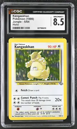 CGC 8.5 Kangaskhan 1999 Jungle 5/64 Holo Pokemon Card - Image 1