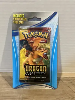Pokemon TCG Dragon Majesty Charizard 1 Booster Pack 1 Guaranteed Foil Card New - Image 1