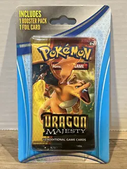 Pokemon TCG Dragon Majesty Charizard 1 Booster Pack 1 Guaranteed Foil Card New - Image 2