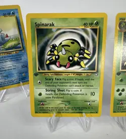 1st Edition Pokemon TCG Neo Genesis Cards - Spinarak Ariados Sudowoodo Totodile - Image 2