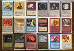 Magic The Gathering Card Lot (18): Vintage Unlimited - Excellent - Image 1