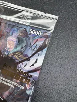 One Piece TCG Pre-Release Winner Smoker P-025 Sealed Promo Card Near Mint - Image 3