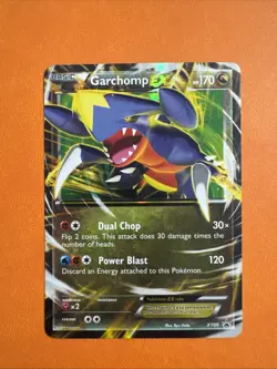 Pokemon Garchomp-EX TCG Black Star Promos XY09 Holo Card LP Condition - Image 1