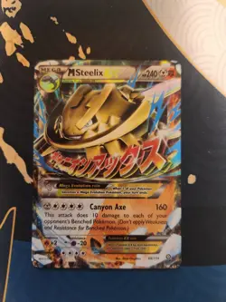 M Steelix EX 68/114 Steam Siege Full Art Holo Rare Pokemon Trading Card Game - Image 1