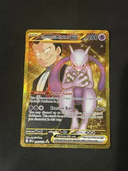 Pokemon TCG Mewtwo EX Team Rockets Hyper Rare Card 240/182 Destined Rivals NM+ - Image 1