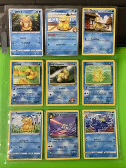 Pokemon Binder Collection Psyduck Golduck Cards WOTC Rocket Gym B&W - Image 1