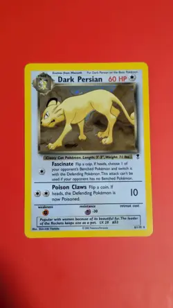 Pokemon Holo Rare Card : Dark Persian 6/110 (Legendary Collection) - Image 1