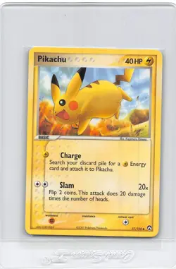 PIKACHU 57/108 - NON-Holo - COMMON - EX Power Keepers- 2007 POKEMON CARD - NM - Image 1