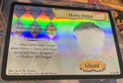 Harry Potter Trading Card Game TCG Harry Potter Wizard Foil 8/116 Rare Foil 2001 - Image 3