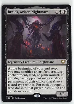 MTG Edge of Eternities Commander Non Foil Rare #82 LP Braids, Arisen Nightmare - Image 1