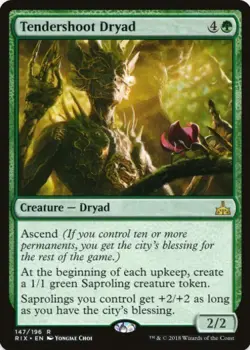 1 x Tendershoot Dryad - Rivals of Ixalan - LP - MTG - Image 1