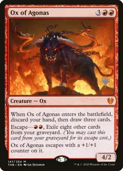 Ox of Agonas (Promo Pack) [Theros Beyond Death Promos] - Image 1