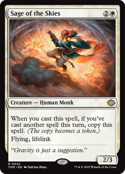 Sage of the Skies [Tarkir: Dragonstorm] Magic MTG - Image 1
