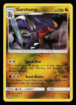 Garchomp 99/156 Reverse Holo Rare Ultra Prism Pokemon Card - Image 1