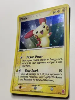 Plusle 6/12 EX Trainer Deck Kit Holo 2006 Vintage Pokemon TCG Card LP - Image 3