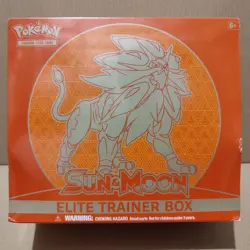 Pokemon Sun And Moon Base Set Elite Trainer Box Official Solgaleo Sealed ETB - Image 1