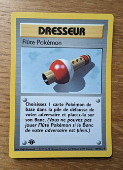Flute Pokemon (Pokemon Flute) ~ 86/102 ~ Base Set (1st Edi.) ~ French (Gem/Mint) - Image 1