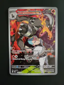 Pokemon TCG Team Rockets Houndoom Illustration Rare 191/182 Destined Rivals - Image 1