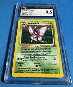 👀 VENOMOTH - CGC 9.5 - 1999 Pokemon Jungle Unlimited Holo Like PSA 13/64 📈 - Image 3