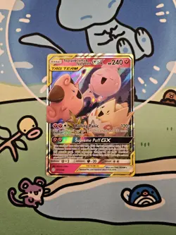 Pokemon TCG: Togepi & Cleffa & Igglybuff GX Ultra Rare (143/236) Cosmic Eclipse - Image 1