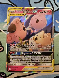 Pokemon TCG: Togepi & Cleffa & Igglybuff GX Ultra Rare (143/236) Cosmic Eclipse - Image 2