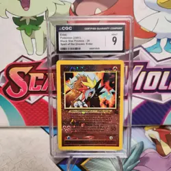 CGC 9 Entei 34 Black Star Promo Reverse Holo 2001 - Pokemon TCG - SHIPS FAST - Image 1