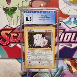 CGC 8.5 Clefairy 6/130 Holo Rare - Base Set 2 - Pokemon TCG - SHIPS FAST - Image 1
