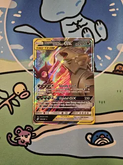 Pokemon TCG Mega Sableye & Tyranitar GX Ultra Rare (126/236) Unified Minds NM - Image 1