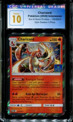 Charizard - 135/SM-P - CGC 10 - Sun & Moon Promos - Indonesian - Gym 5 - Pokemon - Image 1