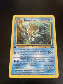 AMONISTAR UNCO - POKEMON 40/62 FOSSILE EDITION 1 EXCELLENT ETAT FR - Image 1