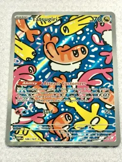 Pokemon TCG Illustration Rare Tatsugiri #186/167 Twilight Masquerade - Image 3