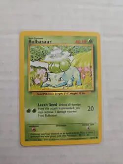 Bulbasaur 44/102 Base Set Vintage Pokemon Tcg - Image 1