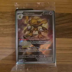 Pokemon TCG Alakazam Mega Evolutions Black Star Promo Full Art - Image 1
