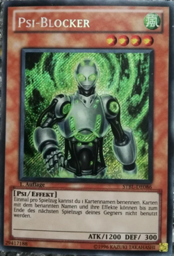 PSI BLOCKER STBL-DE086 Secret Rare 1.Aufl. Yu-Gi-Oh TCG Karte Near Mint - Image 1