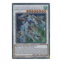 Crystal Wing Synchro Dragon Yu-Gi-Oh! BLLR-EN062 1st Secret Rare - Image 1