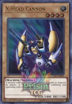1st ed X-Head Cannon ultra rare LCKC-EN005 Yugioh - Image 1