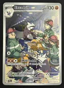 Excadrill 174/162 Temporal Forces Illustration Rare Pokemon TCG Card NM - Image 1