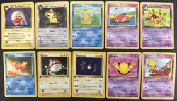 Team Rocket 2000 1st Edition Lot of 10 Vintage WOTC Pokemon TCG Cards - Image 1