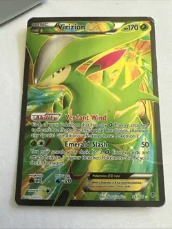 VIRIZION EX 96/101 Pokemon TCG Plasma Blast * Full Art * Ultra Rare Card - Image 1