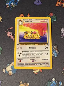 Pokemon Cards Persian 42/64 Jungle FIRST EDITION WOTC - (NM) - Image 1