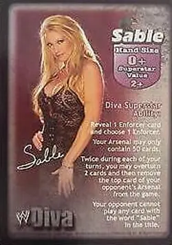 WWE: Sable Superstar Card for Sable [Played] Raw Deal Wrestling WWF - Image 1