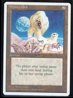 1995 4th Edition Magic the Gathering Winter Orb Trading Card MTG - Image 1