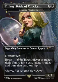 [1x] Tiffany, Bride of Chucky - Varragoth, Bloodsky Sire - Foil Near Mint, Engli - Image 1