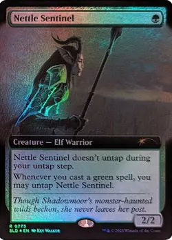 [1x] Nettle Sentinel (0773) - Foil - Extended Art Near Mint, English Secret Lair - Image 1