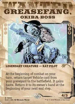 [1x] Greasefang, Okiba Boss (1690) - Foil Near Mint, English Secret Lair MTG Mag - Image 1