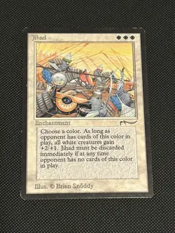 Magic the Gathering MTG Jihadd Arabian Nights LP/Lightly Played Condition - Image 1