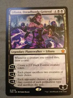 Liliana, Dreadhorde General Foundations Regular NM R 0176 Free Shipping - Image 1